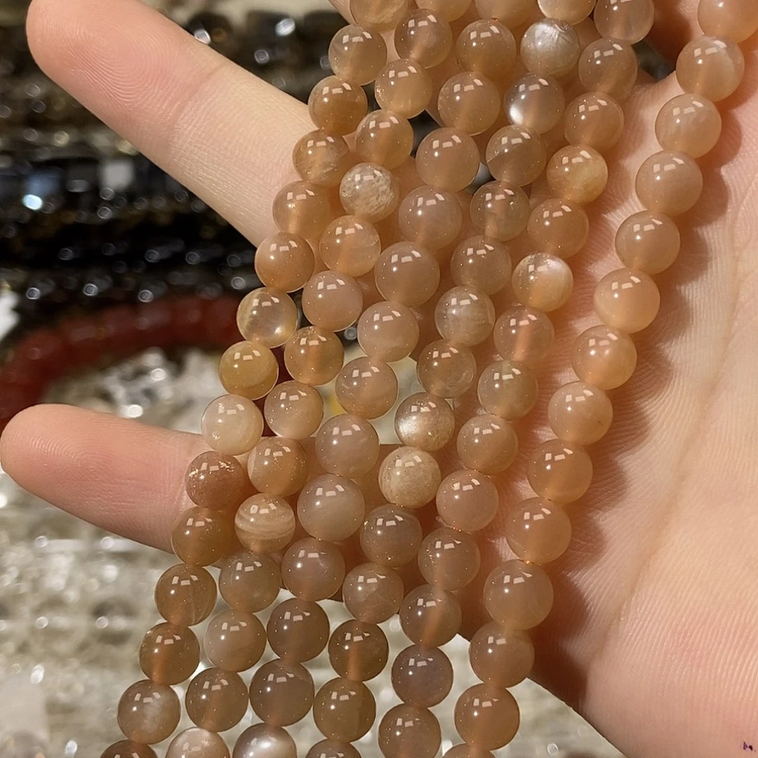 玛瑙/玉髓散珠太阳石卡6