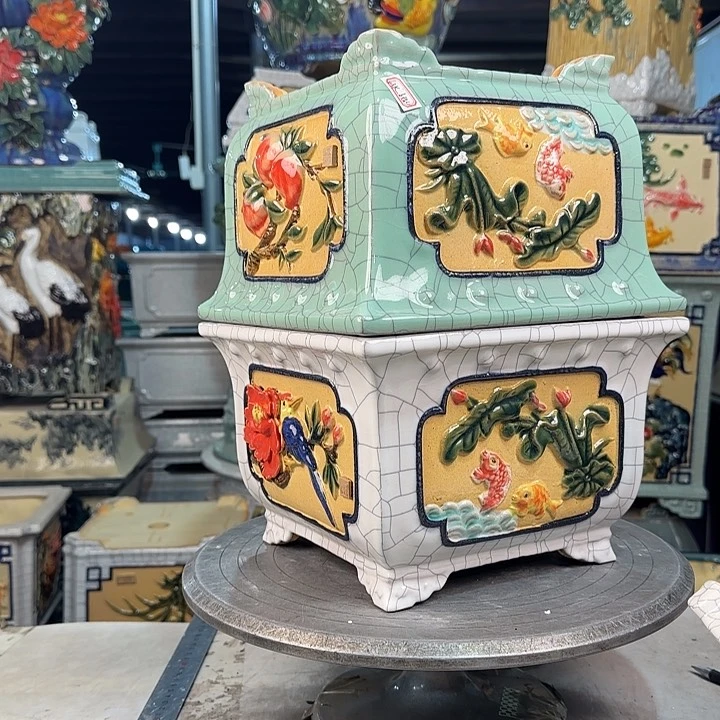 红陶永*岭南四湾花盆