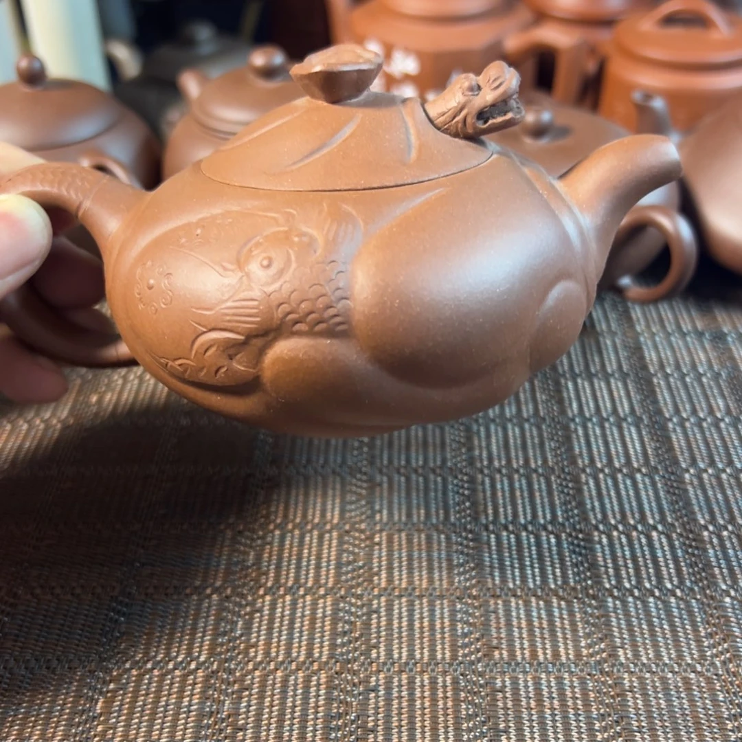 茶壶紫砂宜兴原矿紫砂壶260毫升容量