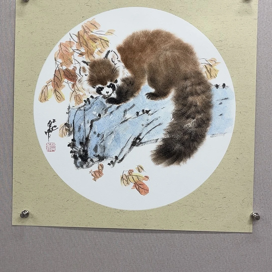 国画艺术家真人手绘