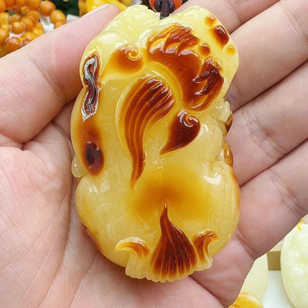 蜜蜡未镶嵌颈饰假一赔十330
