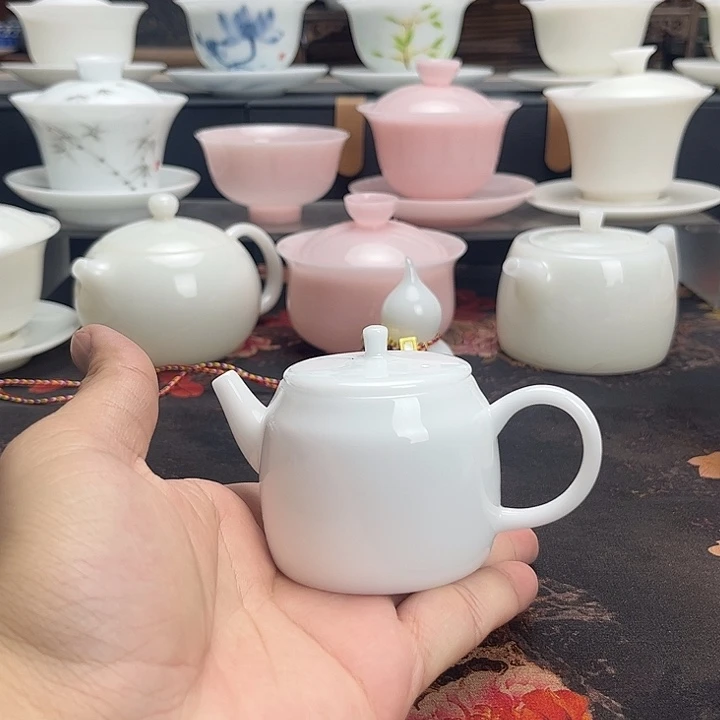 德化大师茶具盖碗茶壶茶杯