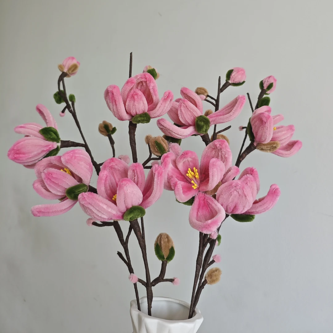 diy材料包扭扭棒手工制作玉兰花 扭扭棒手工