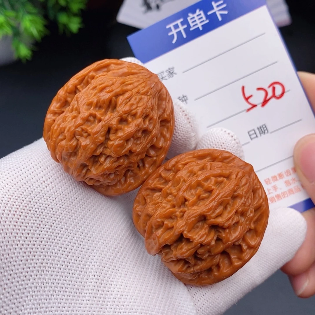 文玩核桃把件40虎头520