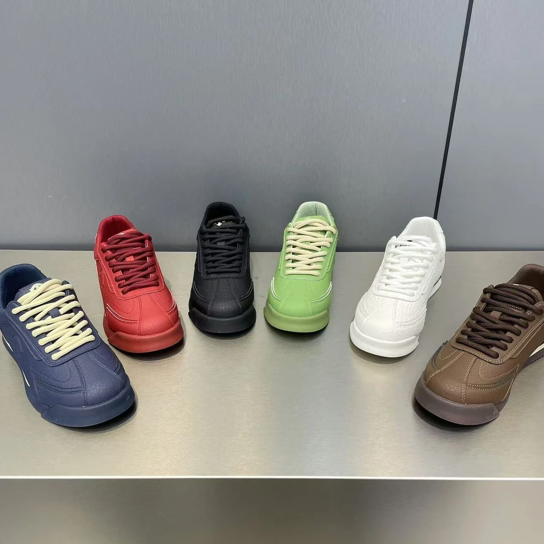 【皮鞋码】秋季新款皮面拼接轻便百搭潮流男士时尚休闲潮鞋潮流洋气