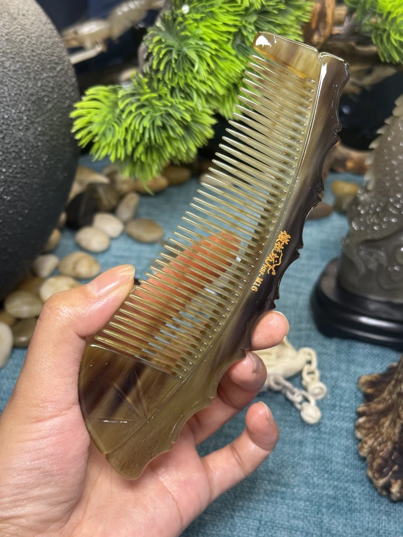 板娘专享 牦牛角猫妖竹节梳 家用梳子-627