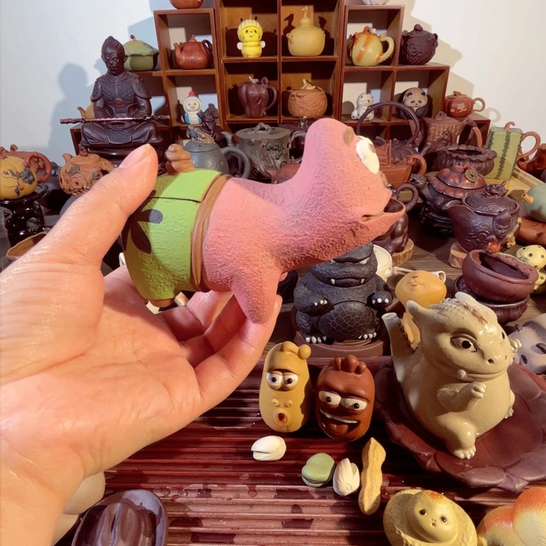 紫砂茶壶阿**纯手工制作过程非常