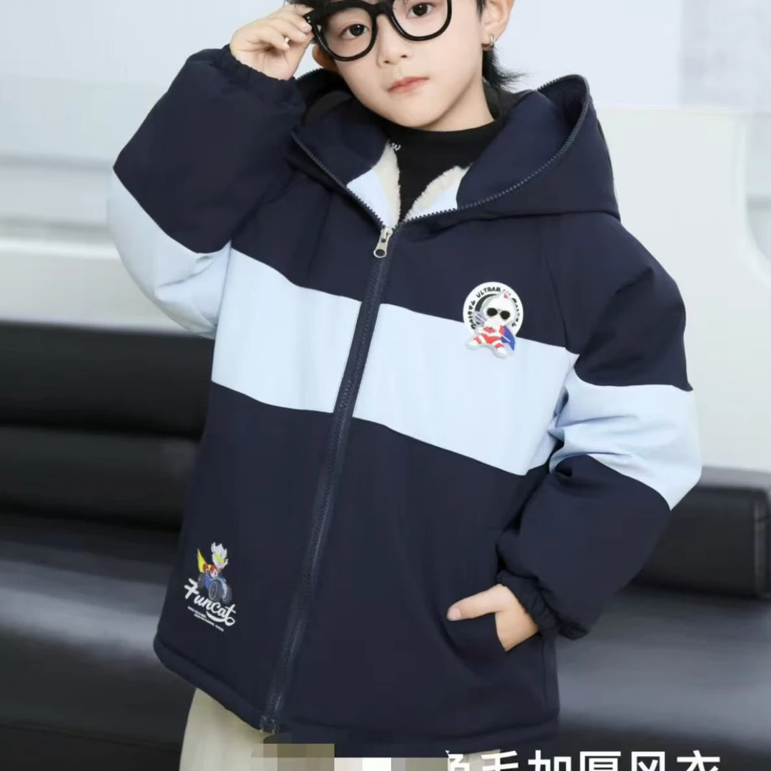 中童加厚外套冬款