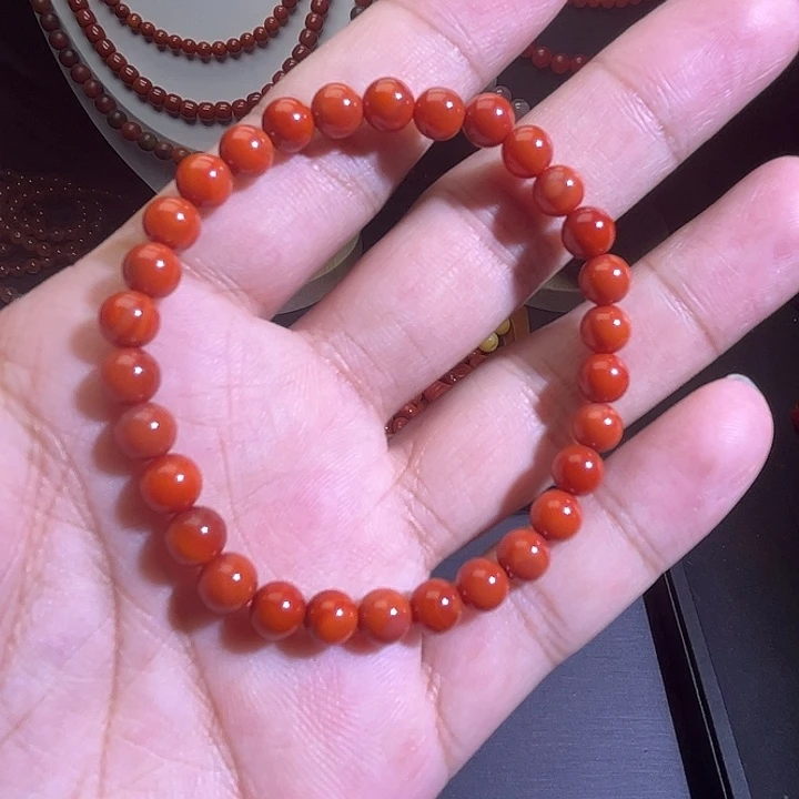 未镶嵌手链南红玛瑙6mm川料手串