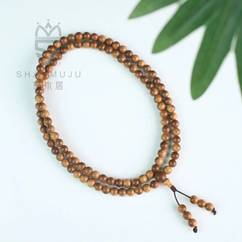 【珊木居】TX338TXH 老山檀香黑肉横纹0.6*108颗多圈手串