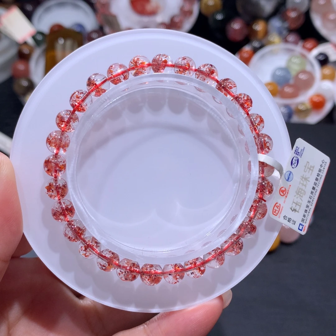 未镶嵌手链水晶金草莓6