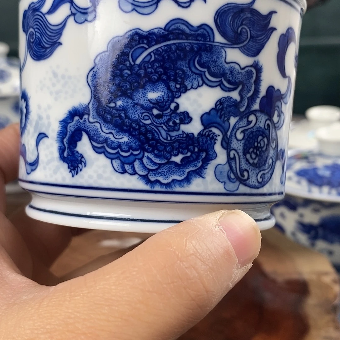 瓷片景德镇手绘青花茶器56