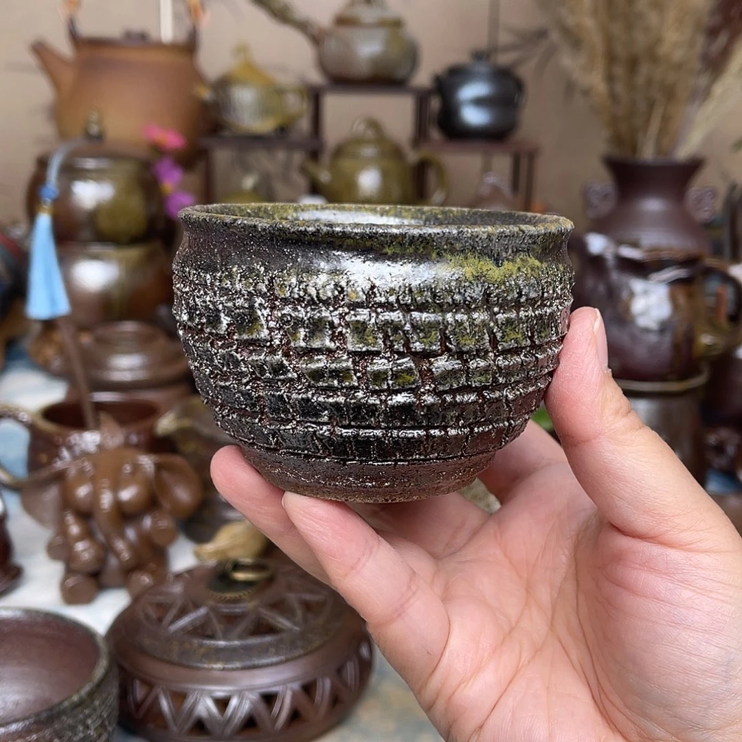 文***文粗泥爆裂纹杯（文文）