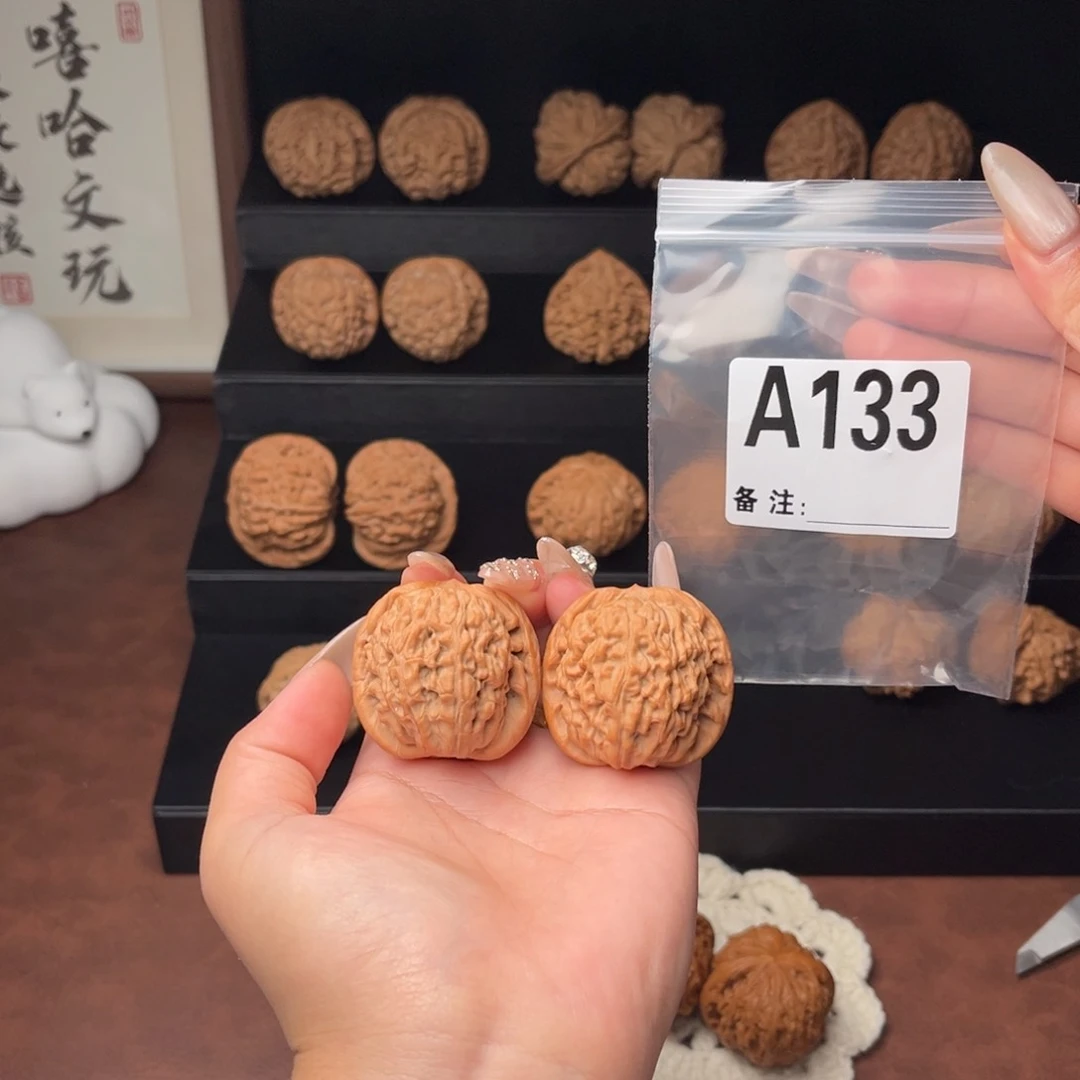 吊坠文玩核桃莲花39