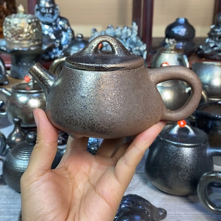 建水紫陶柴烧特价壶