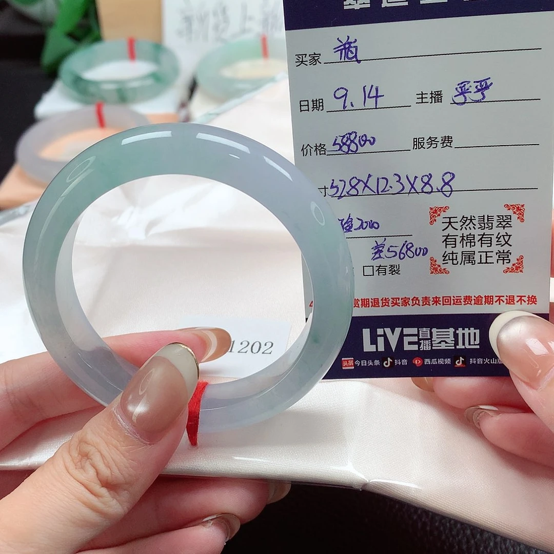 未镶嵌手镯翡翠瓶****g天然a货翡翠