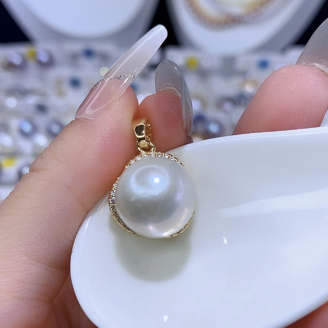 颈饰合金淡水珍珠