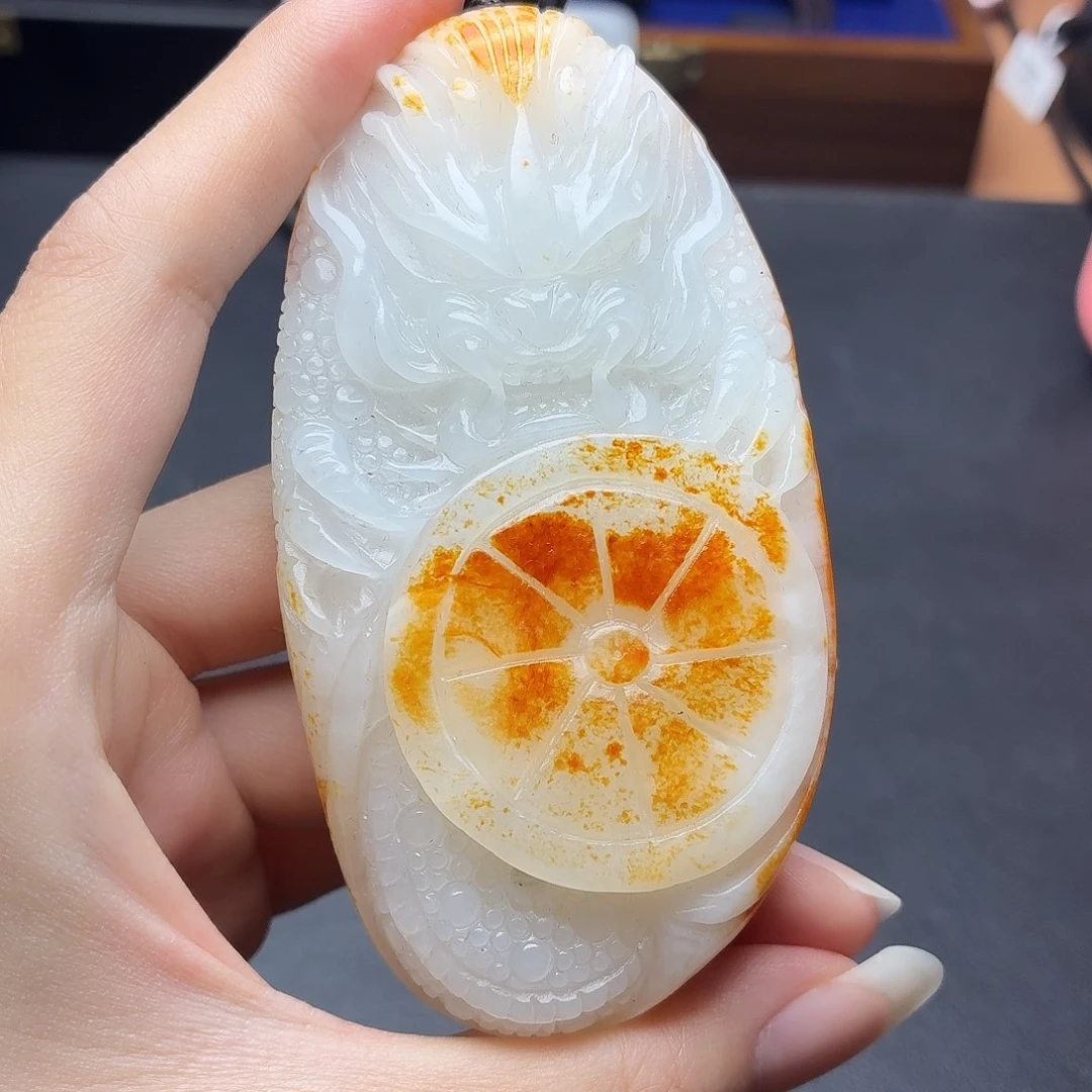 花***花颈饰未镶嵌和田玉N