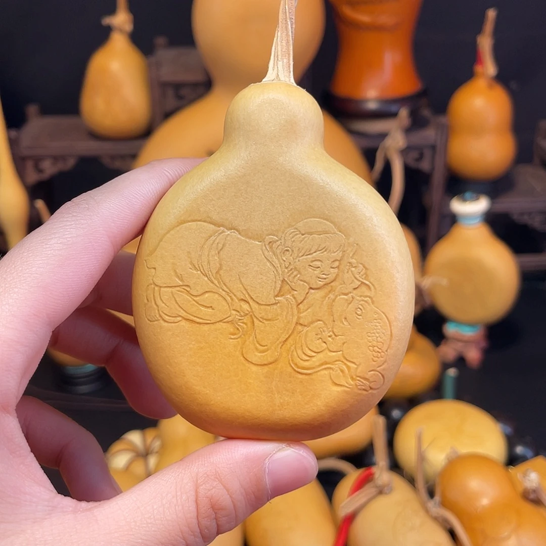 刘海戏金蟾押花葫芦