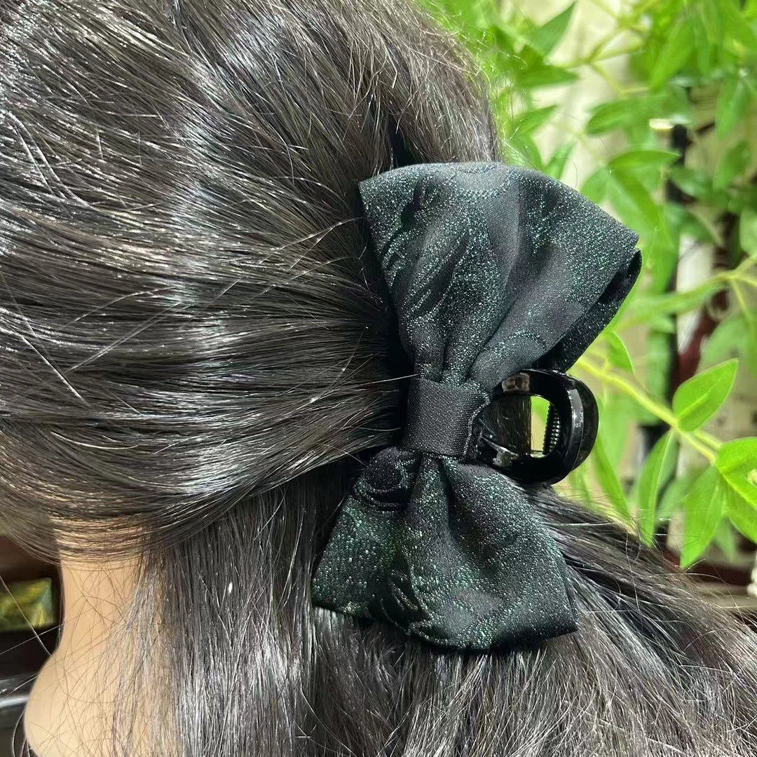 【织螺钿蝴蝶结抓夹】非遗正绢面料 主体11cm双面蝴蝶 手工拎缝