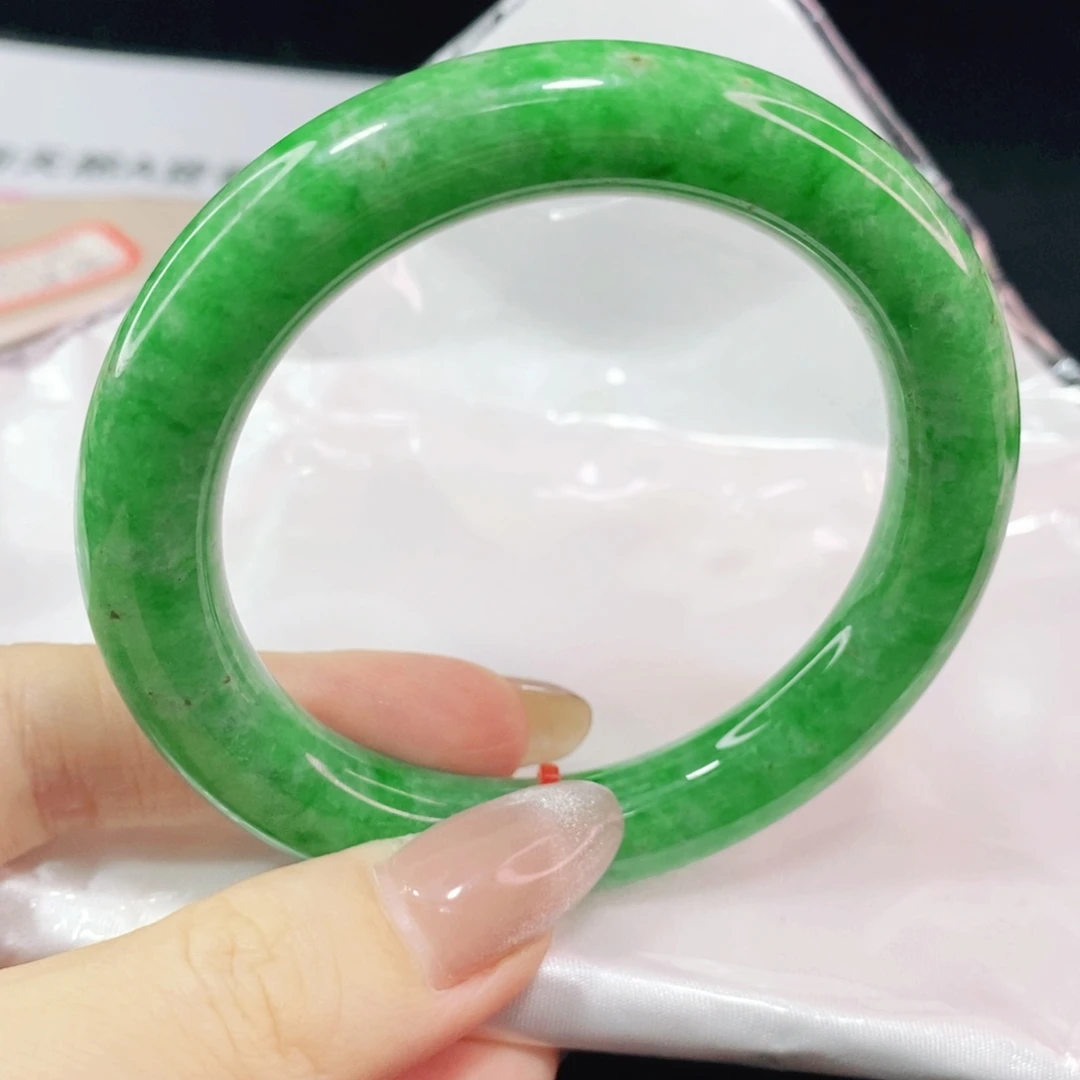 未镶嵌手镯翡翠55.6圆镯