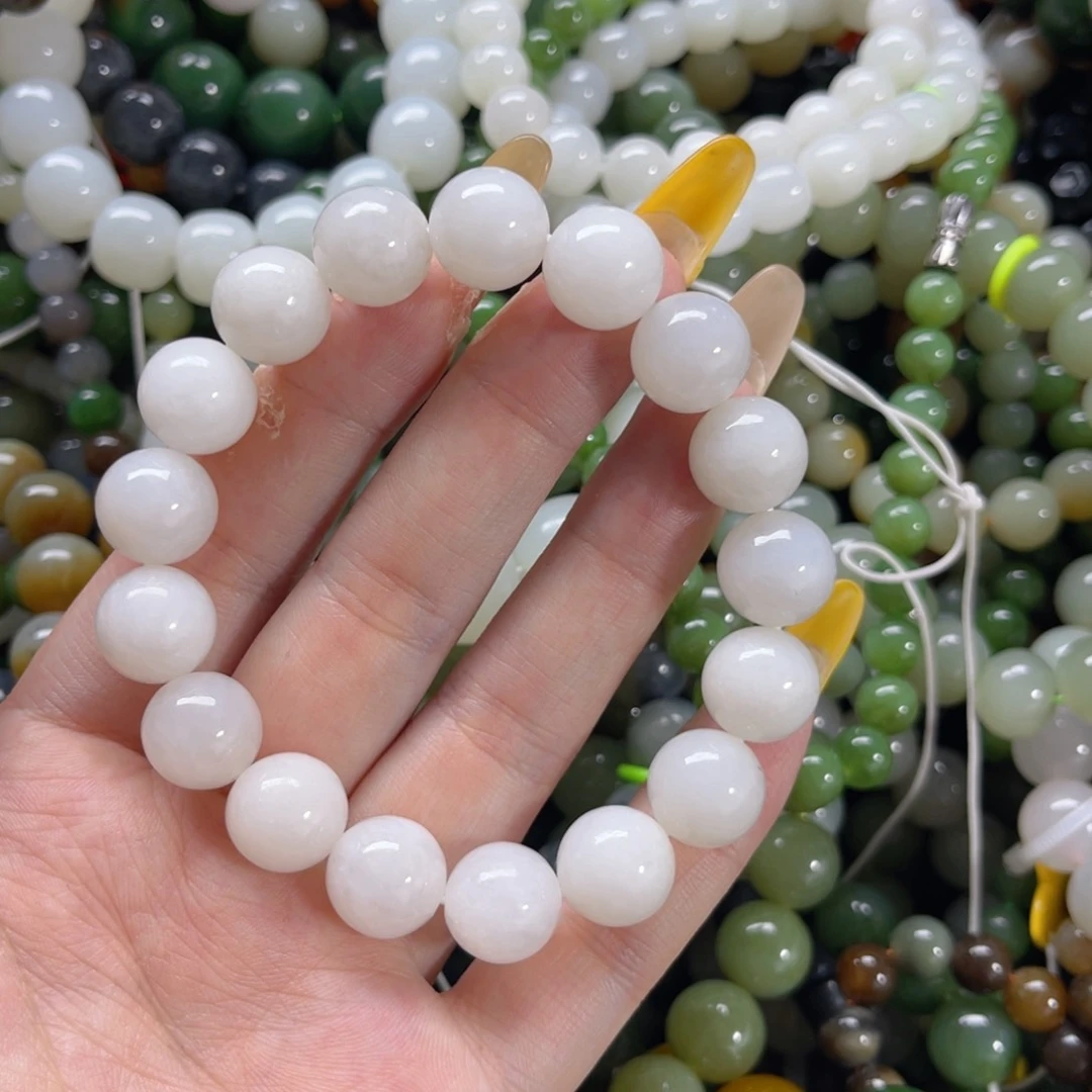 和田玉未镶嵌手链