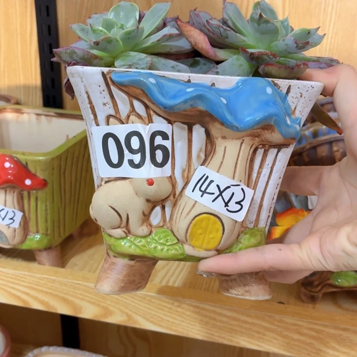 多肉花盆满15包邮