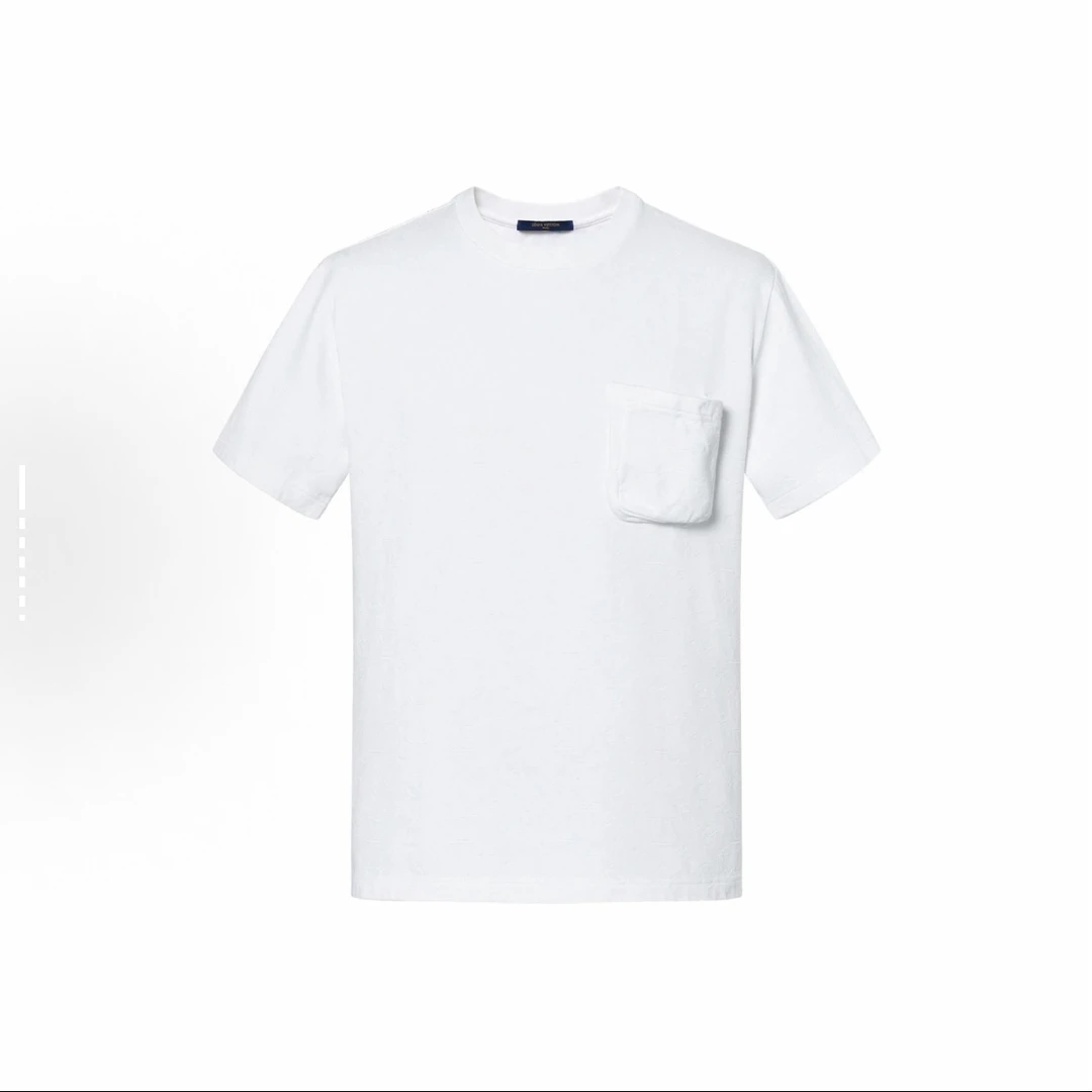 99新 LouisVuitton/路易威登 白色暗纹老花满印短袖/XXL码