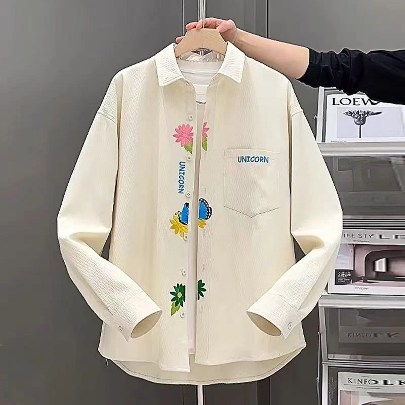 自带高级感衬衫休闲百搭痞帅宽松潮流港风帅气日系