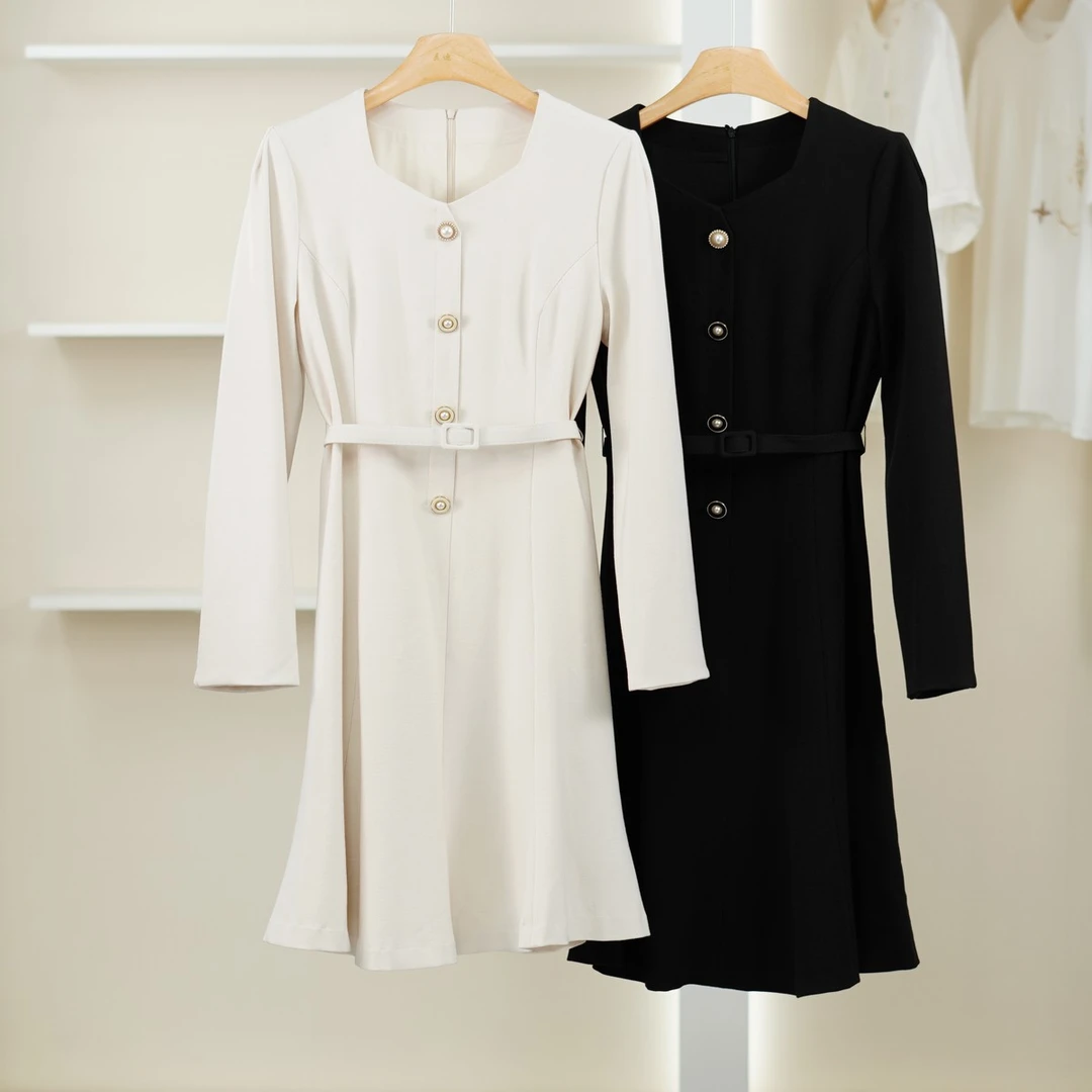 麦迪尚品【设计师】4061070 气质优雅连衣裙春季女装商场同款