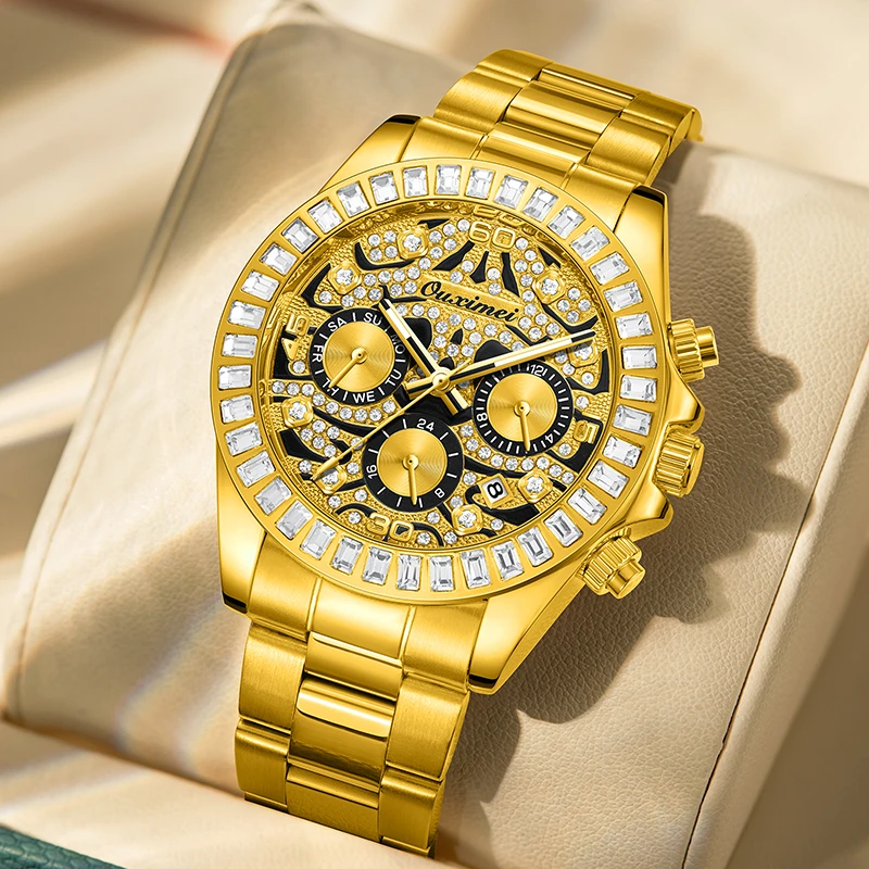 M经典时尚顶奢老虎迪系列全自动机械男士腕表