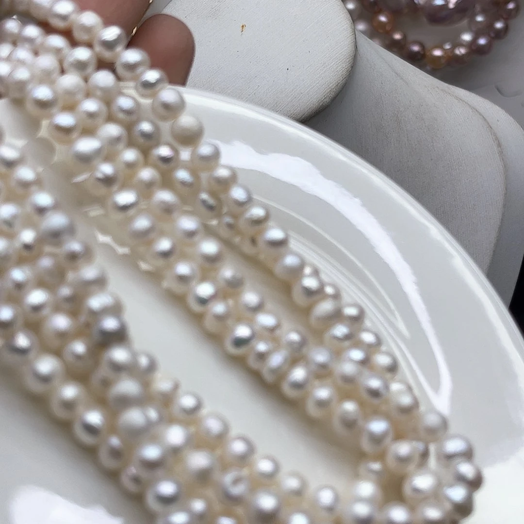 钛钢项链淡水珍珠