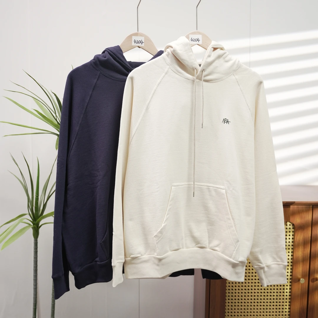 【N】潮牌男女休闲宽松套头美式连帽卫衣4204-B2-7