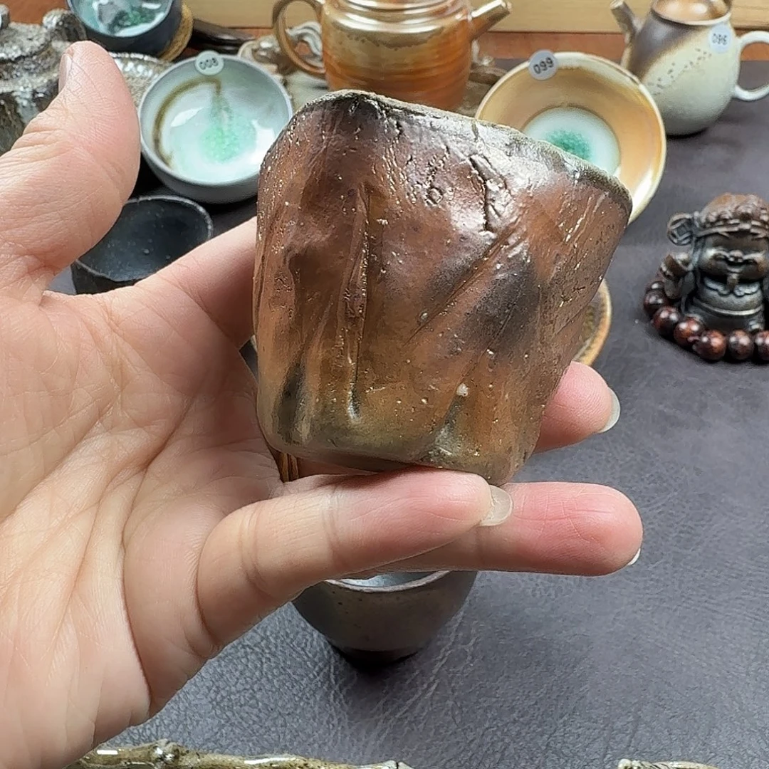 复古手工柴烧主人杯