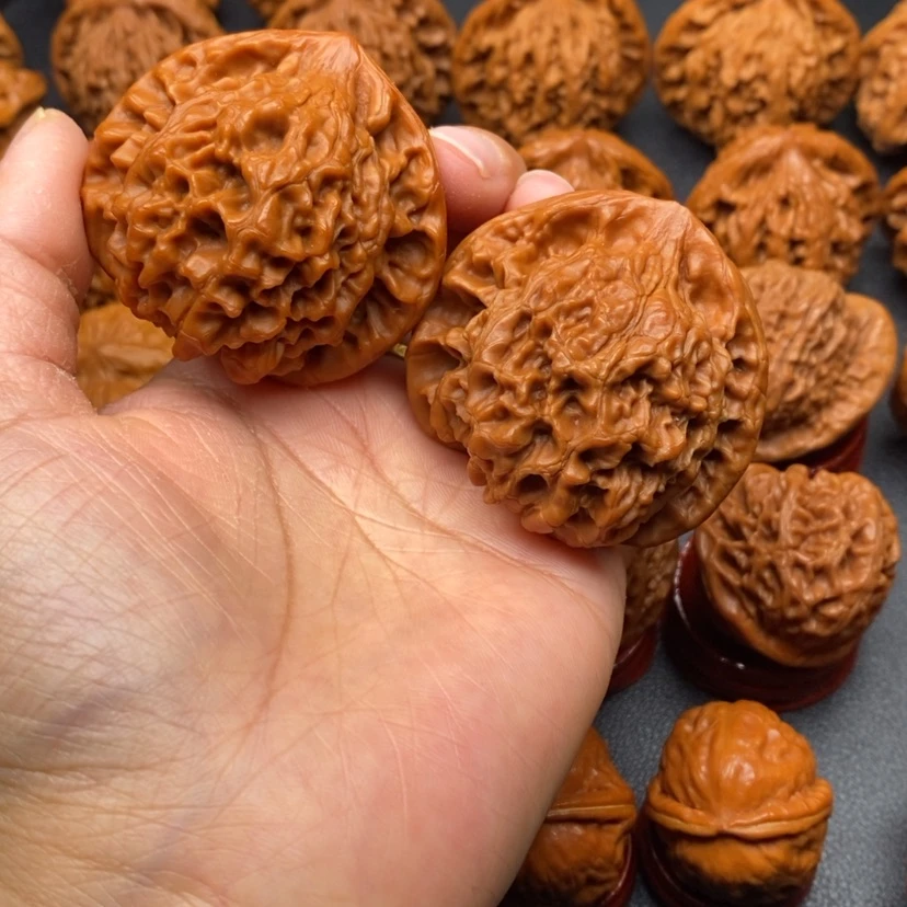 【闪购商品】文玩核桃把件48官帽