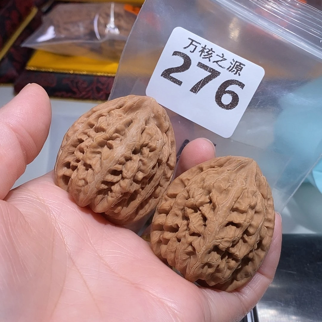 吊坠文玩核桃41全品红锦鲤……