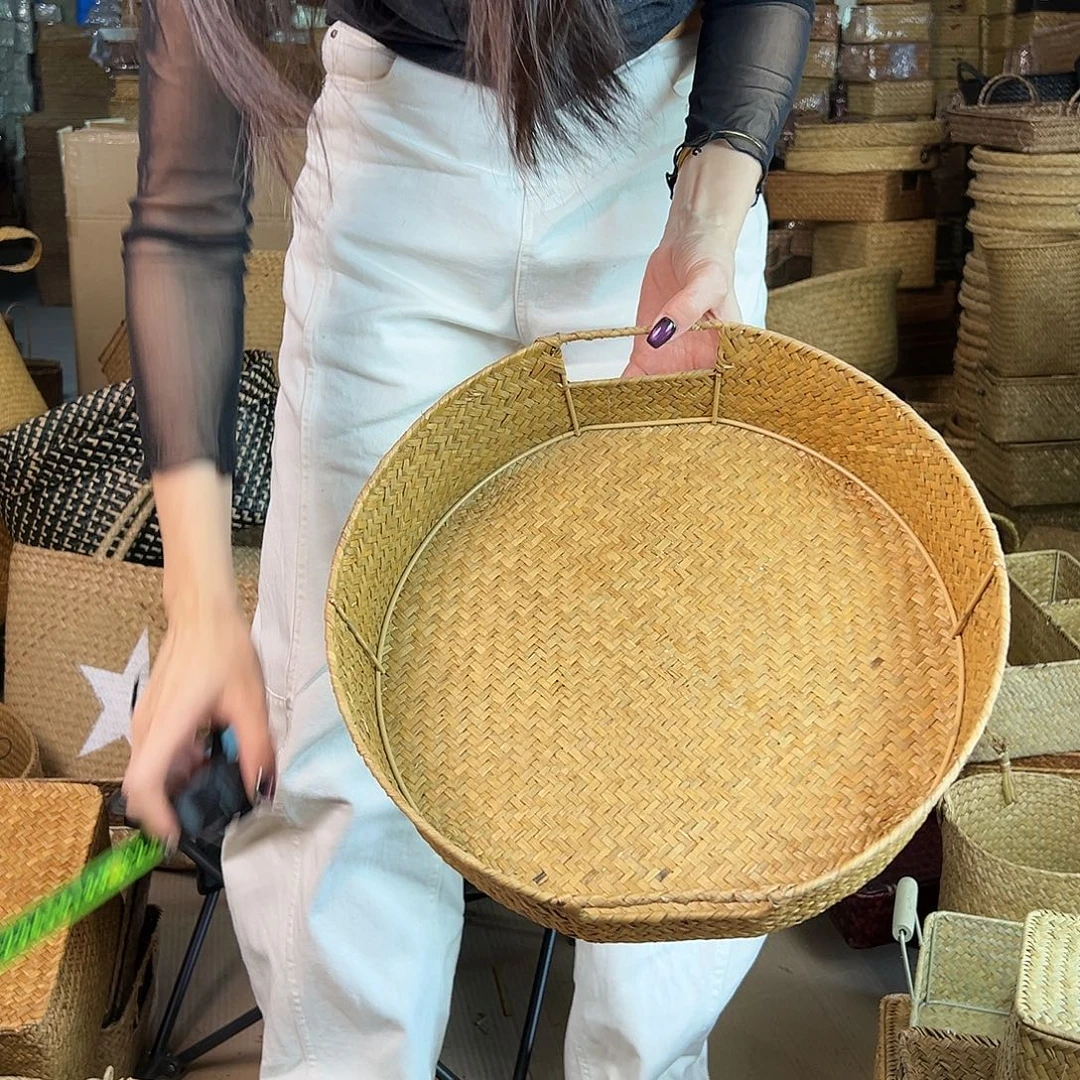 草编草编包/草编收纳盒微瑕疵