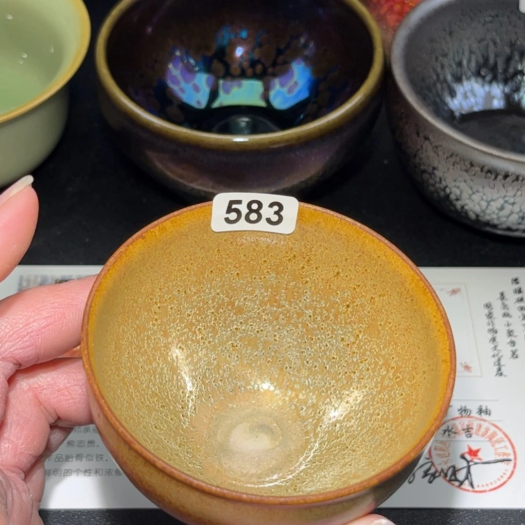 茶盏583 建盏单盏太好看了吧……