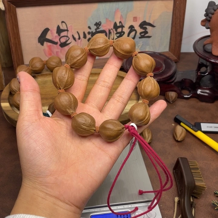 西***子橄榄核手串/手链23^26梅林铁核
