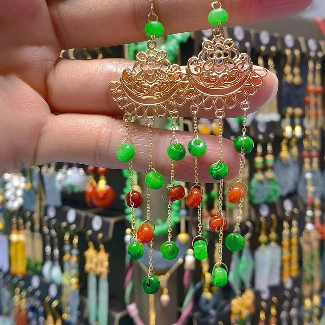 未镶嵌翡翠耳饰翡翠