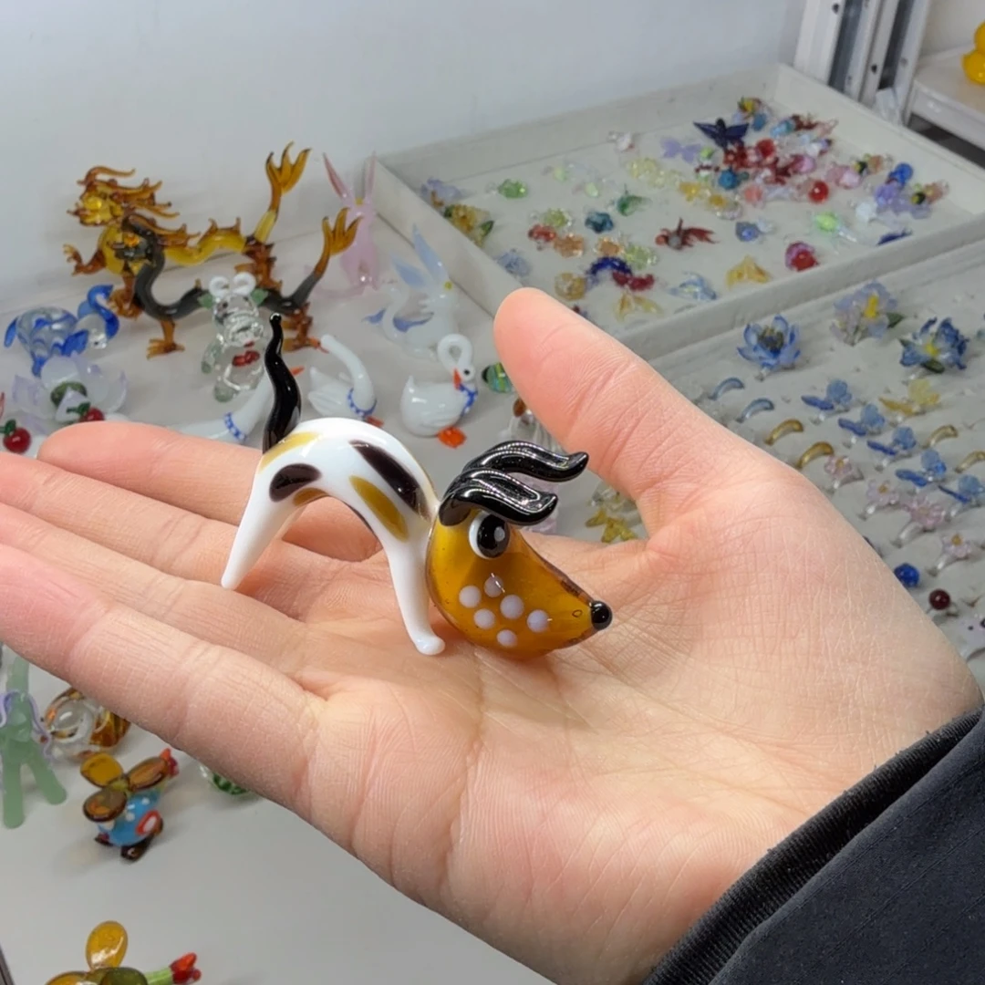 琉璃手工艺品点点小狗