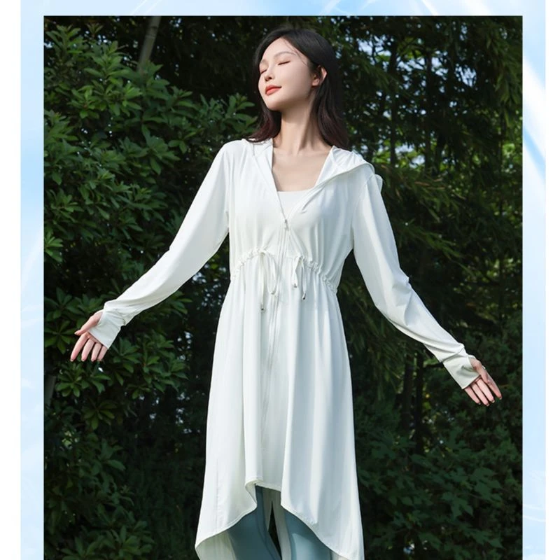 B.cock 修身长款凉感防晒衣F217