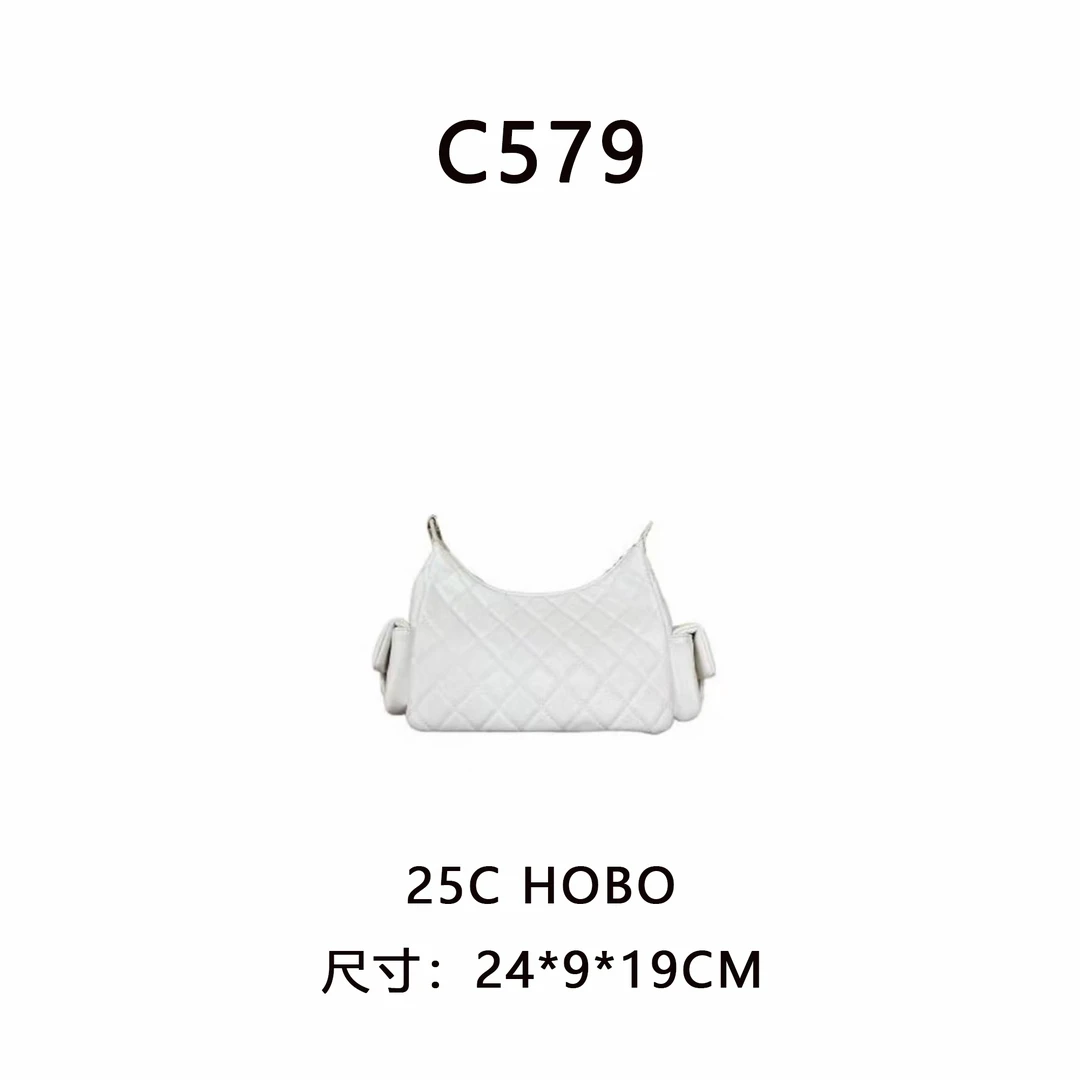 【C579】25C Hobo（尺寸:24*19*9CM）新款白色女包