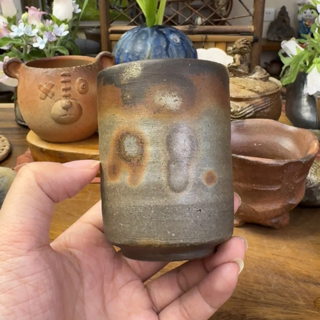 柴岗宏和备前烧典藏汤吞福利一口价