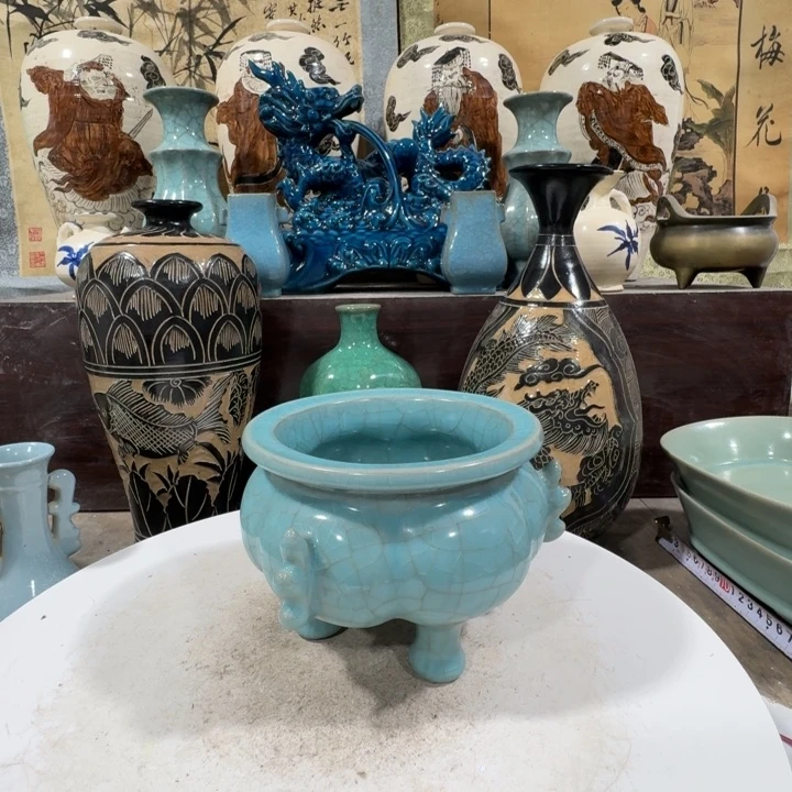 茶盏手工制作陶瓷摆件