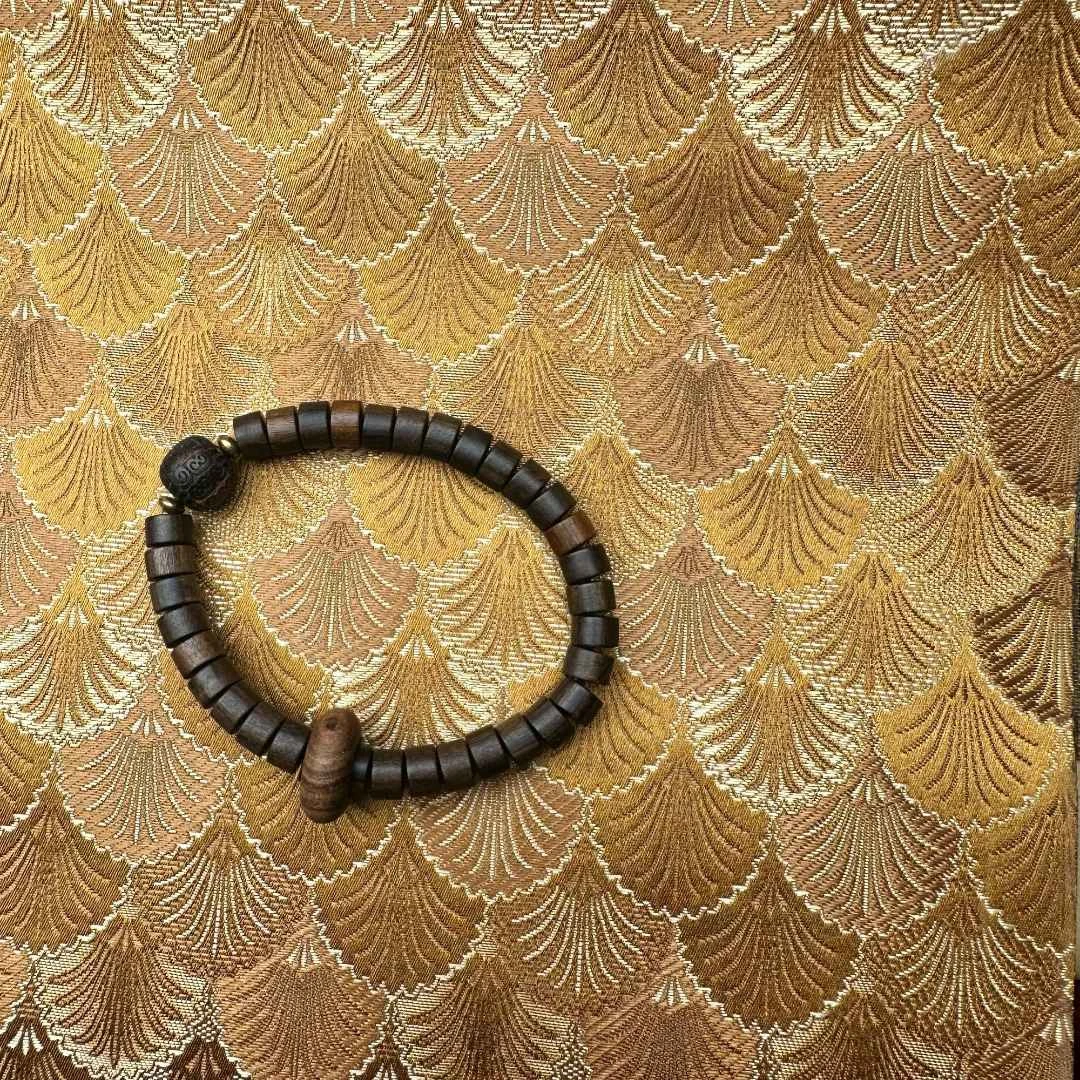 【 炎轩文趣斋】ph木质环环相扣桶珠手串