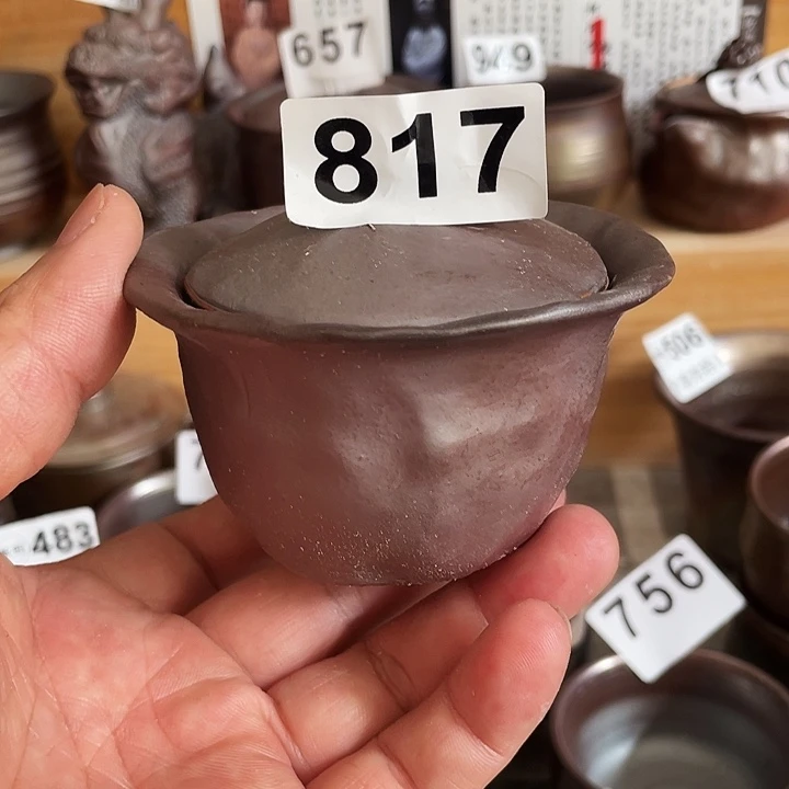 茶杯紫泥柴烧纯手工817