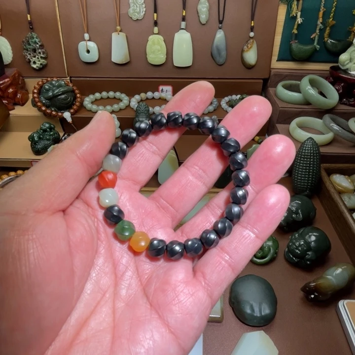 和田玉未镶嵌手链