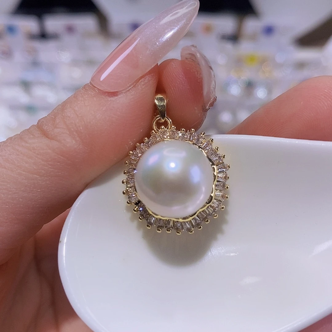 淡水珍珠颈饰合金