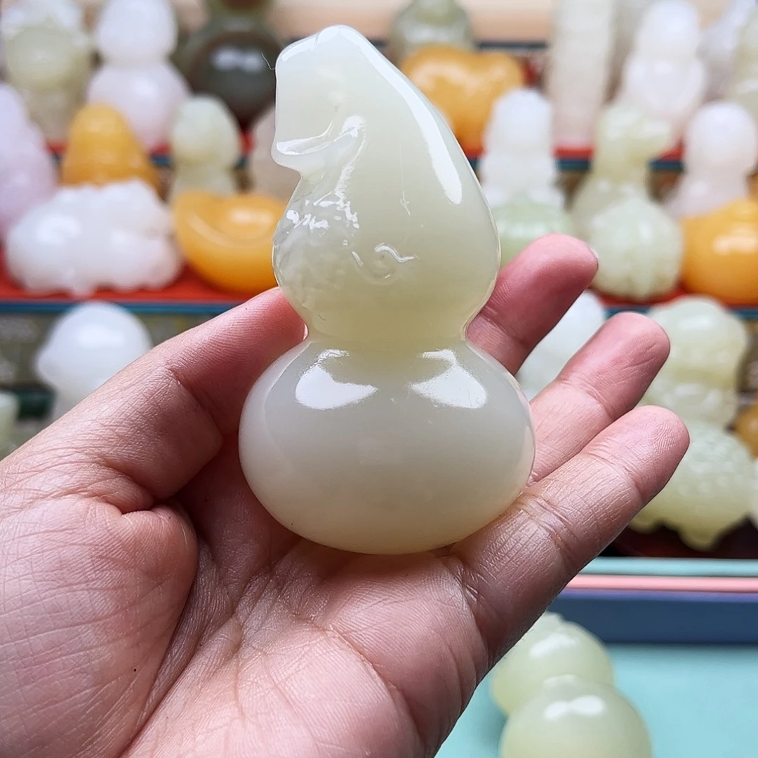 小****石材葫芦手吧摆件